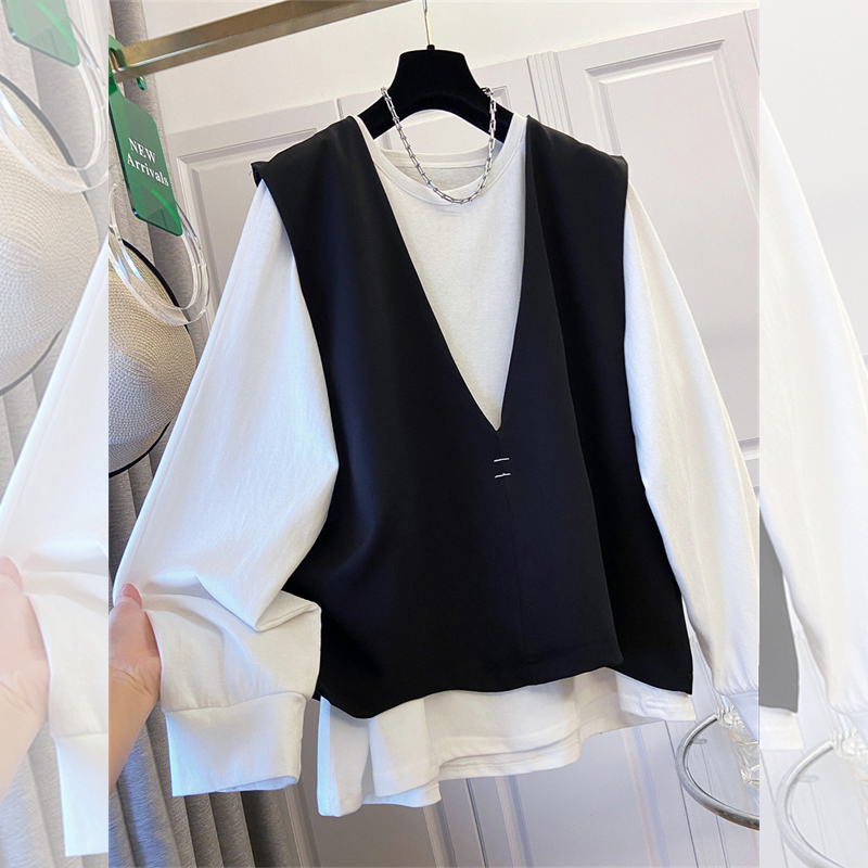 Women'S Fashion Tops - تي شيرت نسائي فضفاض بأكمام طويلة