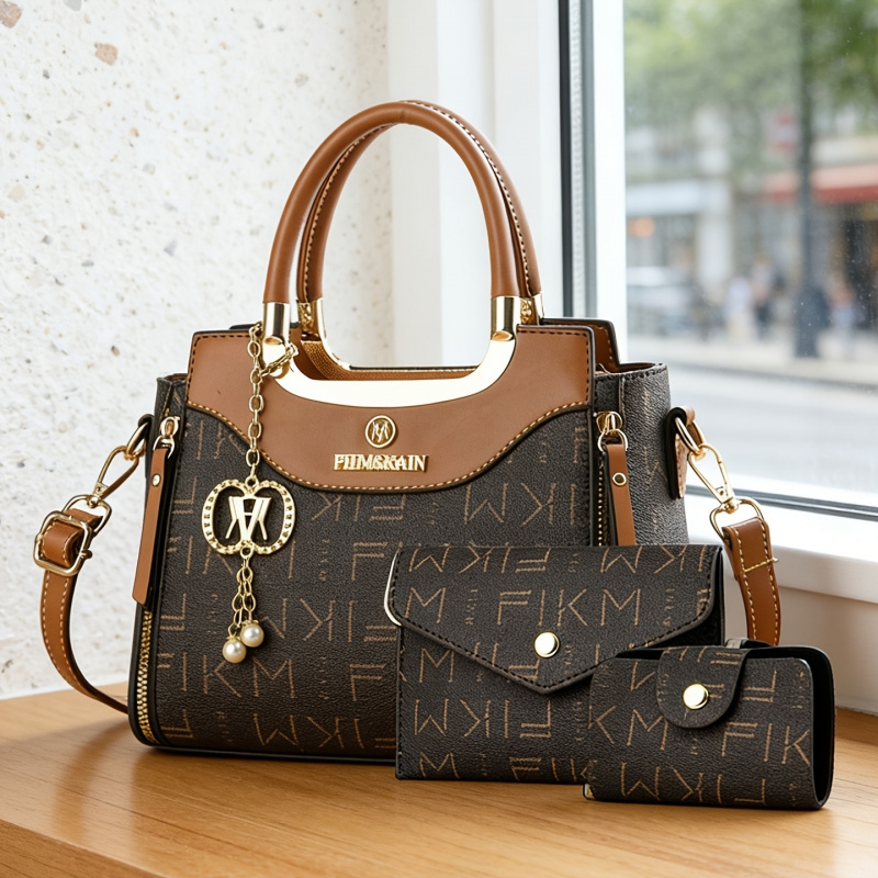 Women Fashion Handbags - مجموعة من 3 قطع من الحقائب