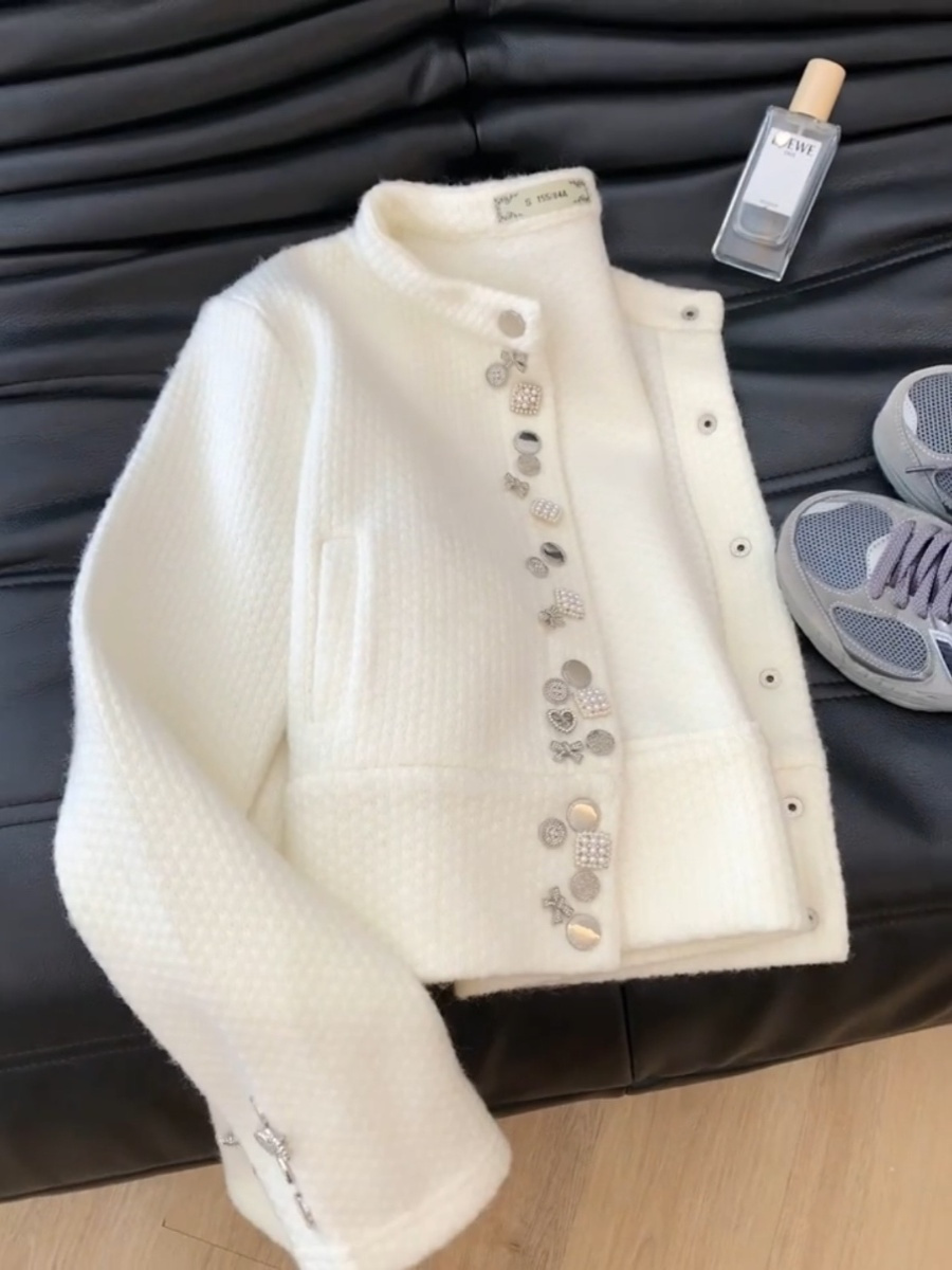 Sherpa Coat Women - جاكيت تويد نسائي شتوي مبطن بالفرو