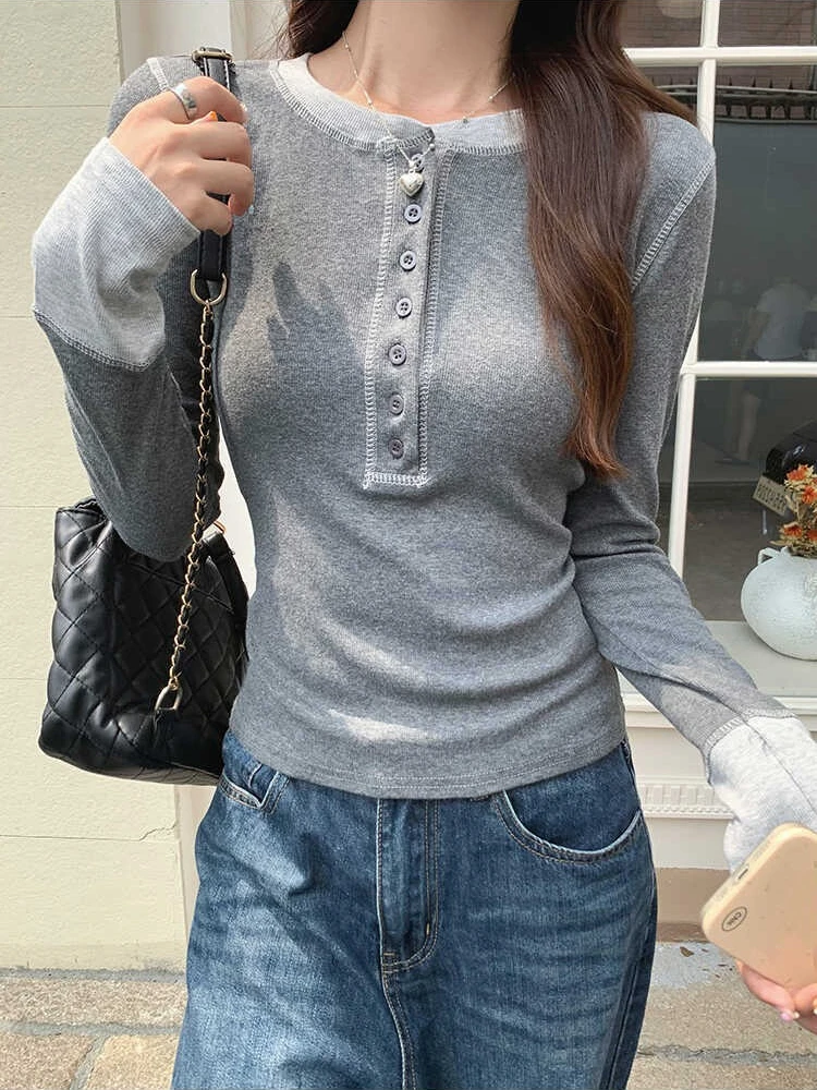 Women'S Fashion Tops - تي شيرت Y2K بتصميم مرقع 2025،