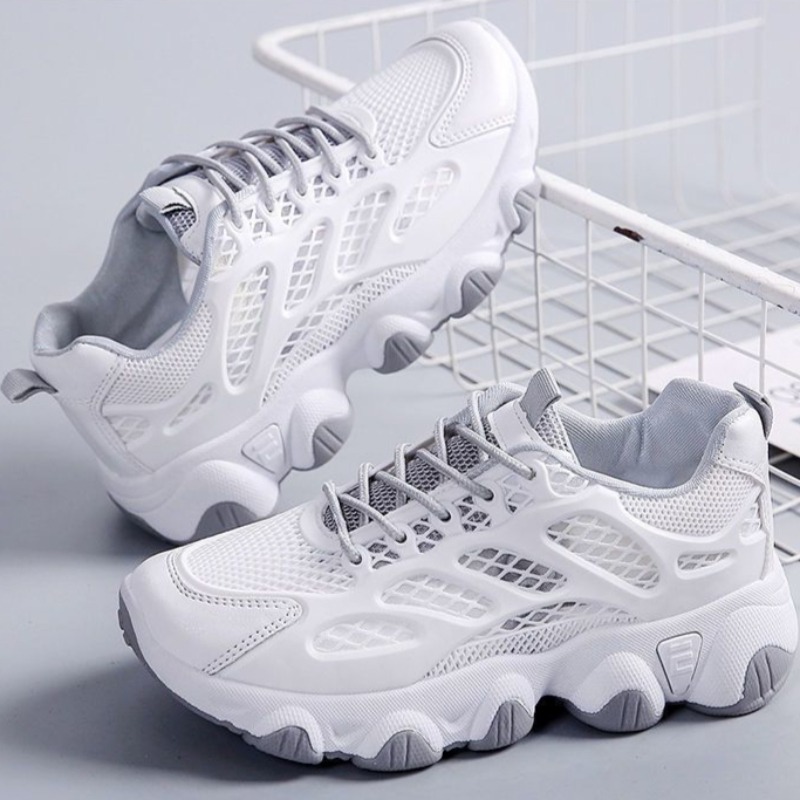 Women'S Fashion Running Shoes - تنفس شبكة أحذية رياضية مكتنزة الرياضة