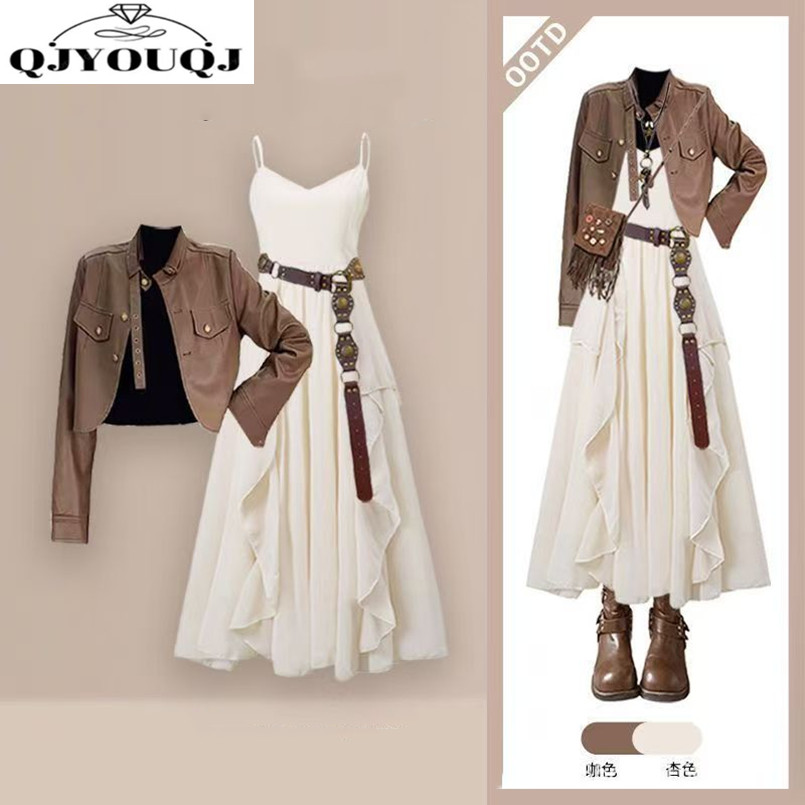 Women'S Fashion Leather Jacket - أزياء المرأة مجموعة الربيع والخريف جديد