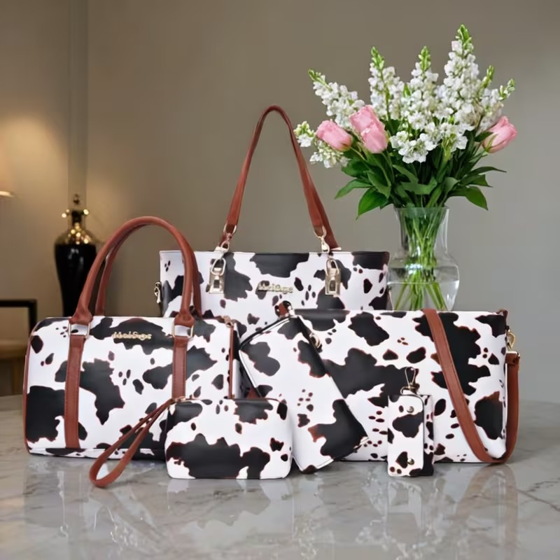 Women Fashion Handbags - مجموعة حقائب يد نسائية من 6