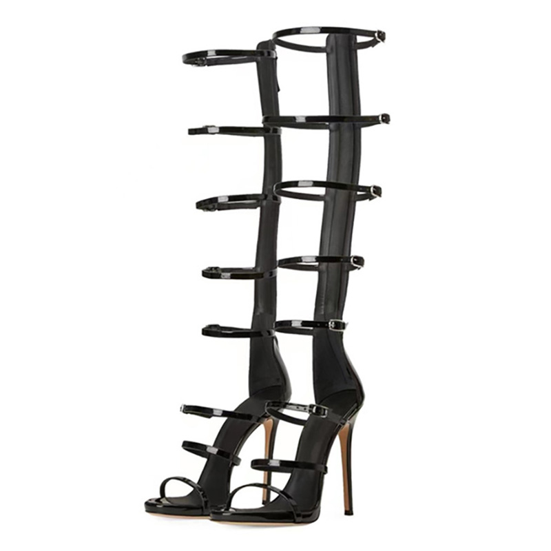 Women'S Fashion Leather Boots - أحذية نسائية صيفية أنيقة جديدة لعام