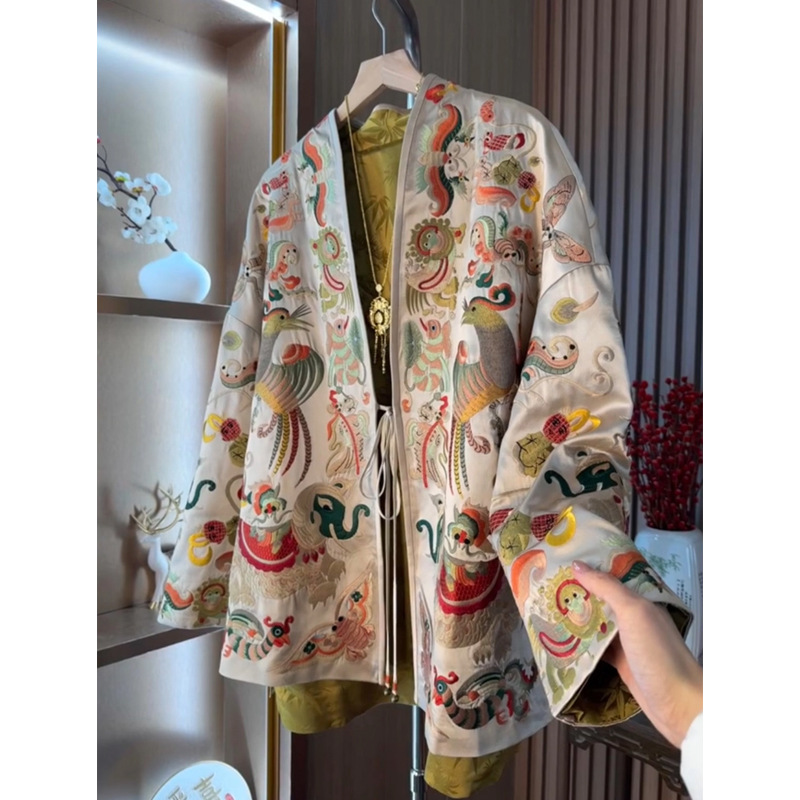 Women'S Fashion Tops - سترة كيمونو صينية الطراز جديدة للنساء،