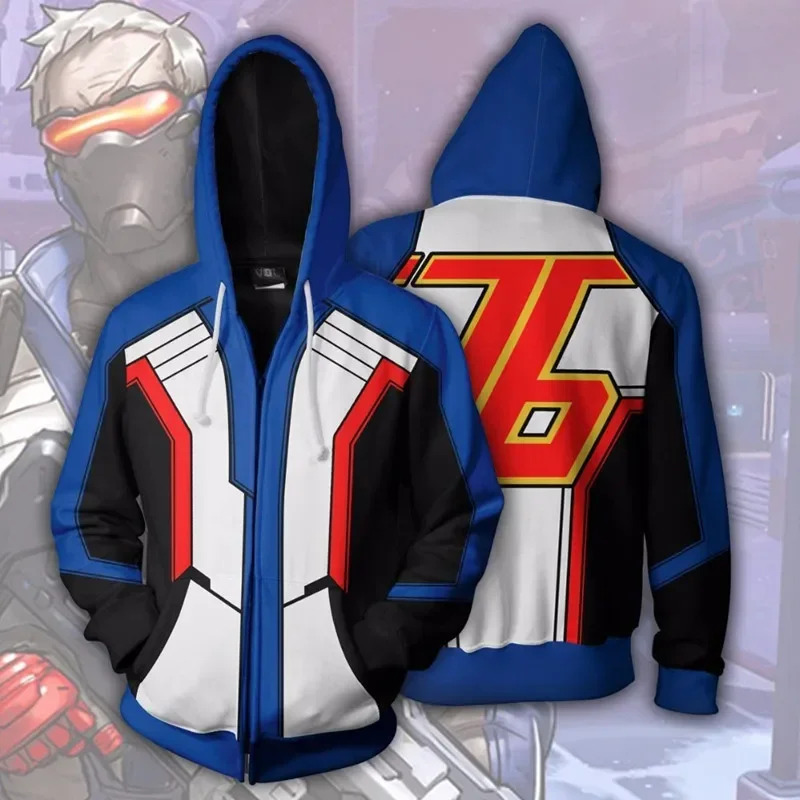 Women'S Fashion Sweatshirts - Nene 2025 أنيمي لعبة Overwatch جينجي