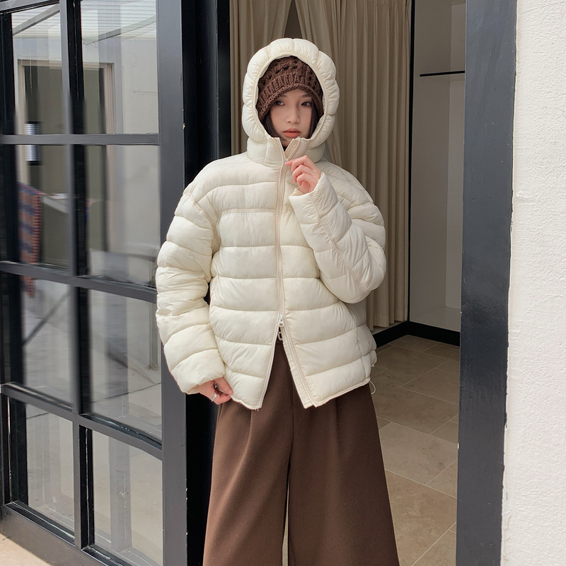 Women'S Fashion Quilted Jacket - معطف شتوي جديد أنيق وبسيط للنساء،