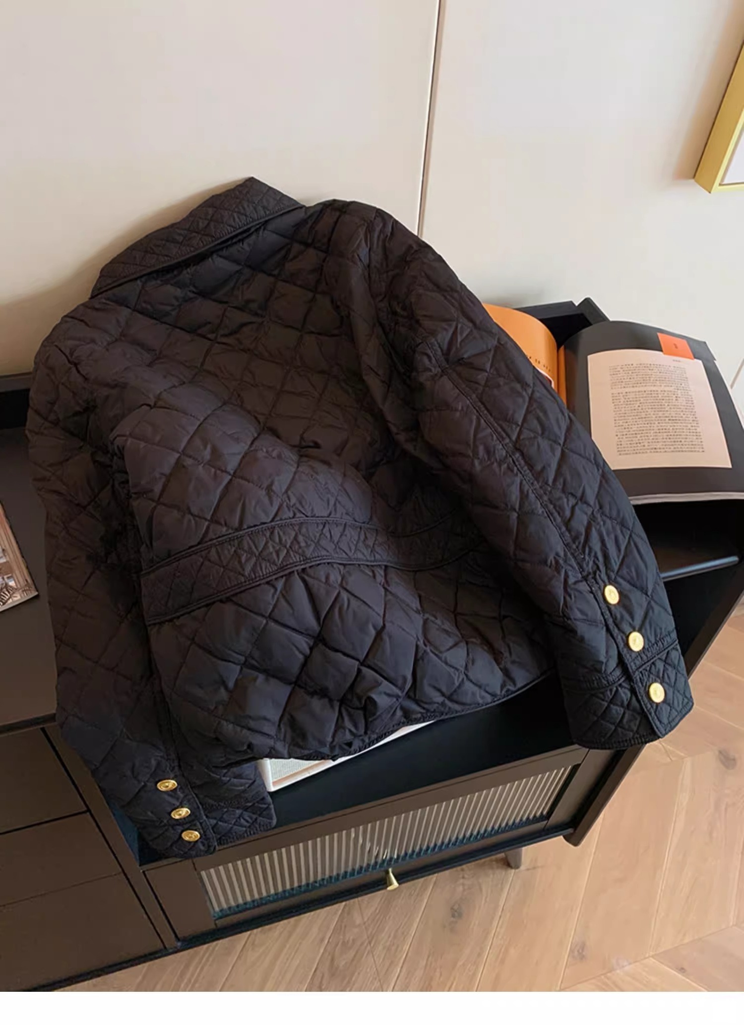 أزياء المرأة السوداء مبطن سترة - مراجعة Women'S Fashion Quilted Jacket وسعره