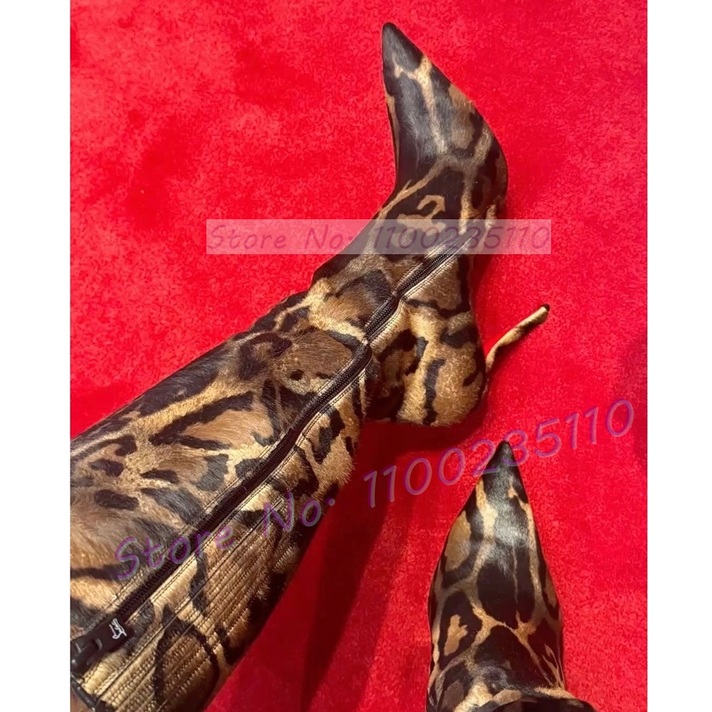 أحذية نسائية طويلة للركبة بنقش - مراجعة Women'S Fashion Leather Boots وسعره