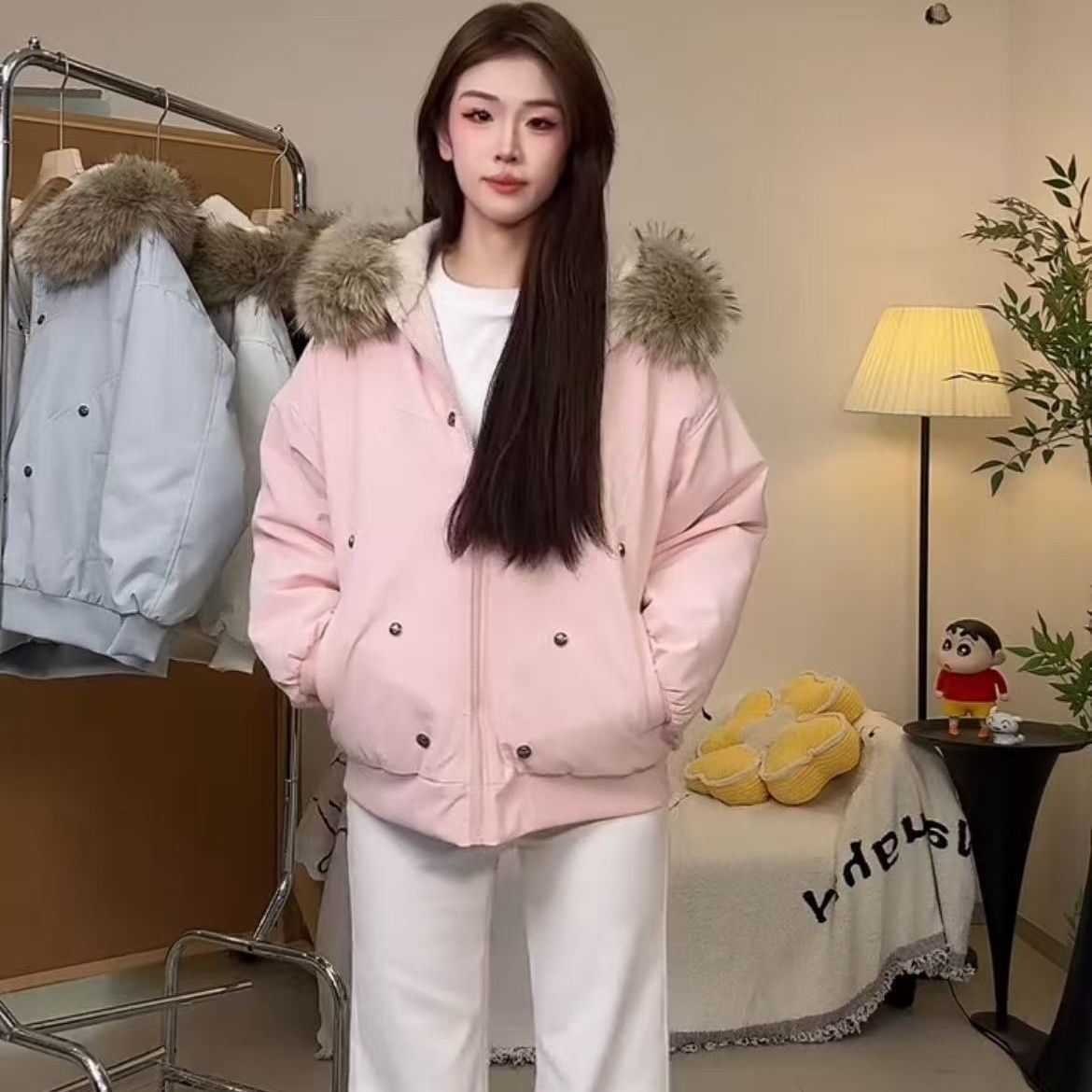 معطف باركا شتوي دافئ مبطن بالش - مراجعة Sherpa Coat Women وسعره
