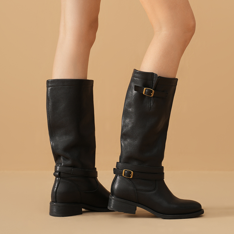 BEAUTODAY أحذية طويلة النساء ج - مراجعة Women'S Fashion Leather Boots وسعره