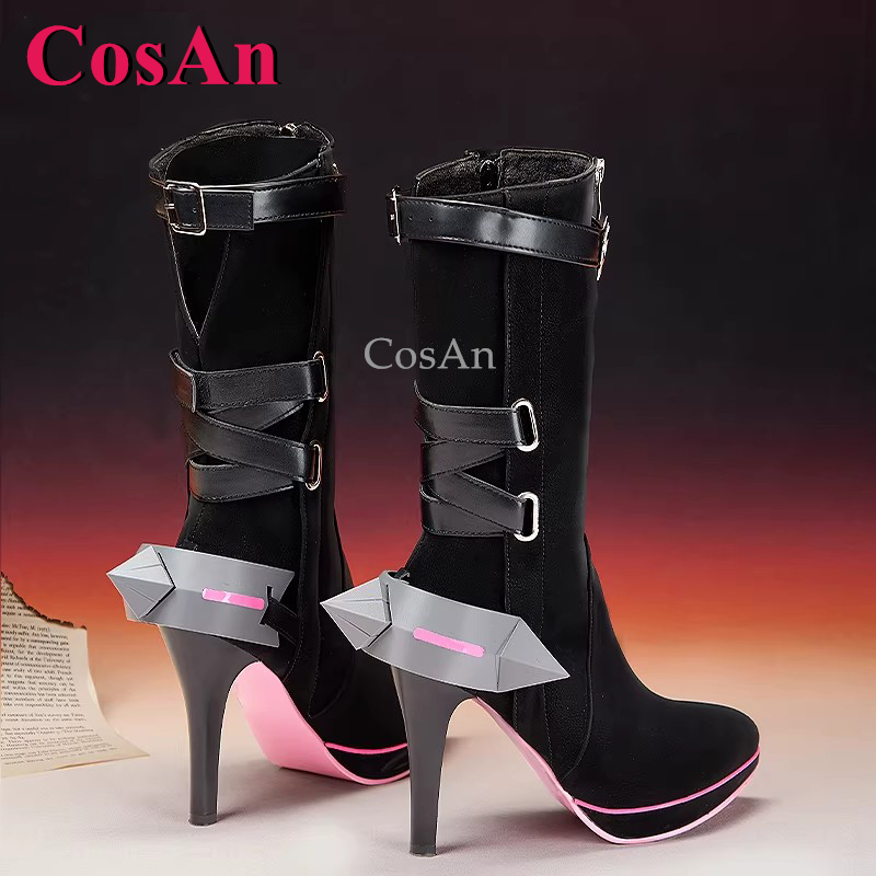 أحذية CosAn Game Arknights: En - مراجعة Women'S Fashion Leather Boots وسعره