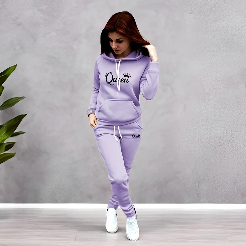 بدلة رياضية نسائية بطباعة حروف - مراجعة Women'S Fashion Sweatshirts وسعره