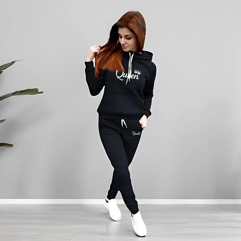 بدلة رياضية نسائية بطباعة حروف - مراجعة Women'S Fashion Sweatshirts وسعره