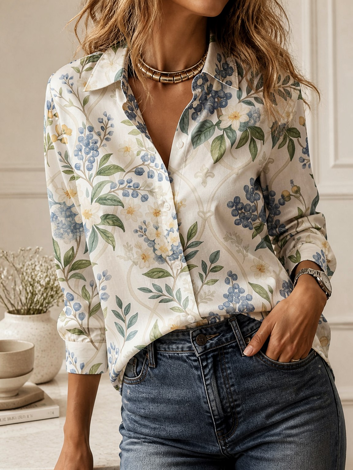 بلوزة كاجوال متعددة الاستخداما - مراجعة Women'S Fashion Tops وسعره