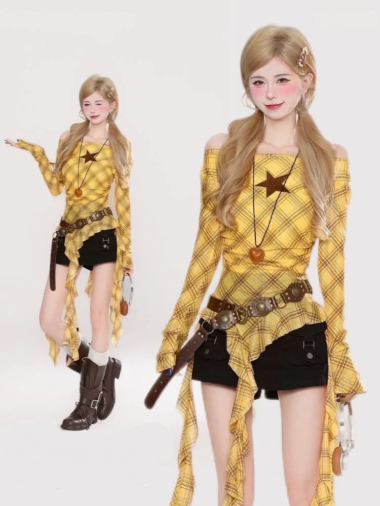 تي شيرت نسائي بتصميم Y2K كاروه - مراجعة Women'S Fashion Tops وسعره