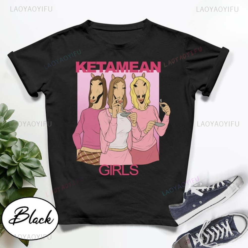 تي شيرت كيتاميان مضحك على شكل  - مراجعة Women'S Fashion Graphic Tees وسعره
