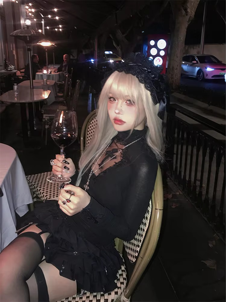 بلوزة نسائية بياقة عالية Y2K،  - مراجعة Women'S Fashion Tops وسعره