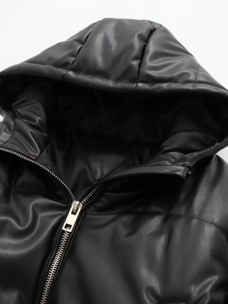 جاكيت نسائي فضفاض كاجوال من ال - مراجعة Women'S Fashion Leather Jacket وسعره