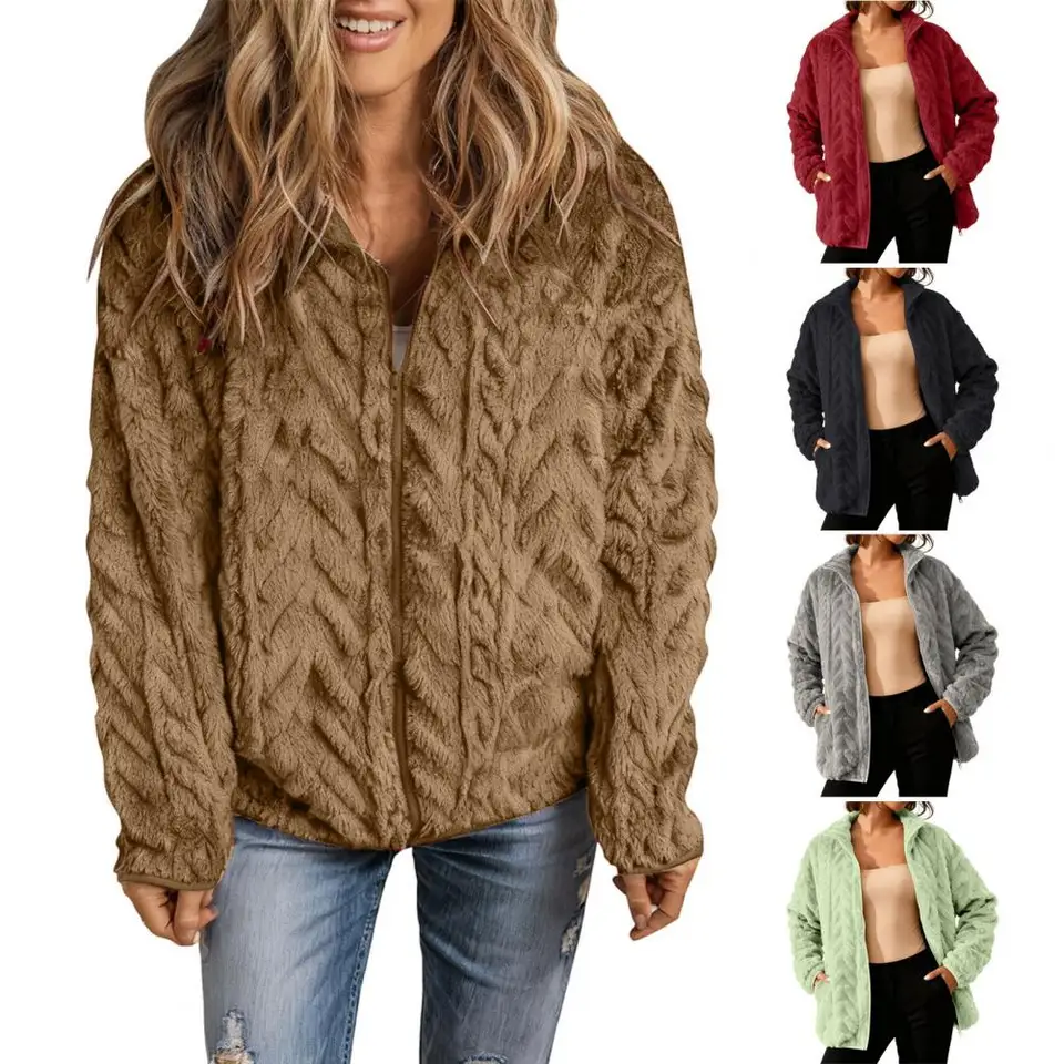 معطف شتوي نسائي من الصوف مع يا - مراجعة Sherpa Coat Women وسعره