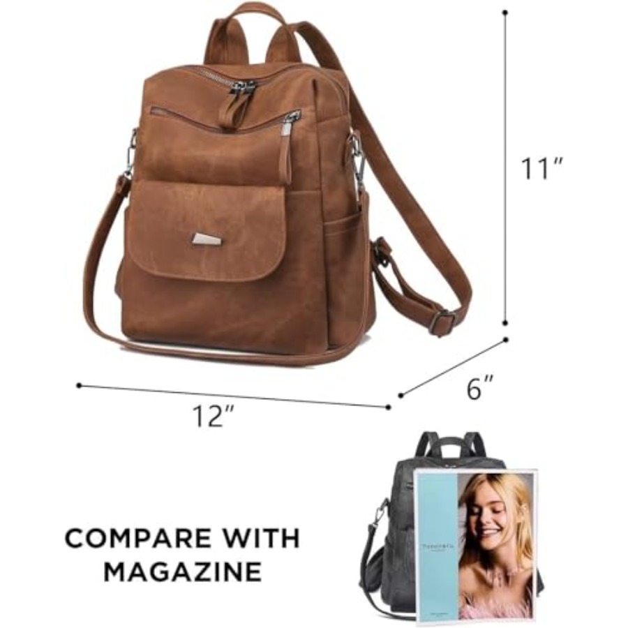 حقيبة ظهر من الجلد الصناعي للن - مراجعة Women Fashion Handbags وسعره