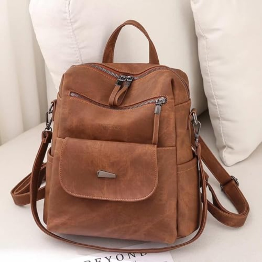 حقيبة ظهر من الجلد الصناعي للن - مراجعة Women Fashion Handbags وسعره